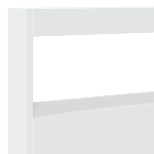 Zagłówek z półkami i oświetleniem LED, biały, 140x17x102 cm na Arena.pl