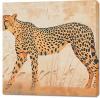 Obraz 100x100cm Gepard w Ruchu