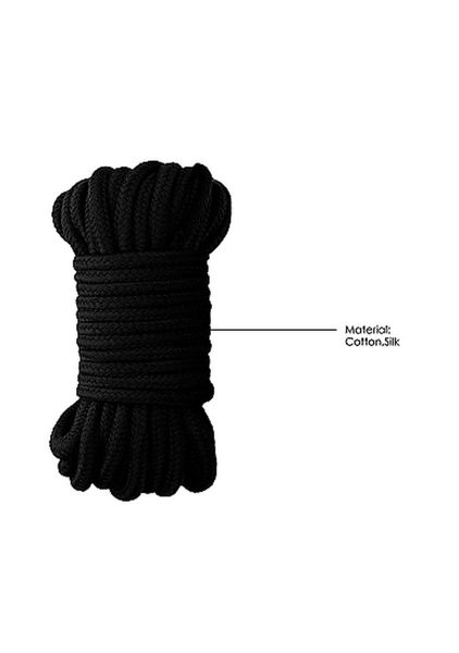Thick Bondage Rope - 10 Meter - Black zdjęcie 5
