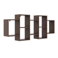 Duża półka ścienna, regał wiszący, 161x18x66 cm, wenge, mat | TYLETEGOTU