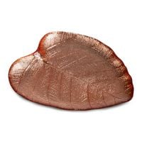 Patera dekoracyjna serce liść EMMA 24x21x2 miedziana