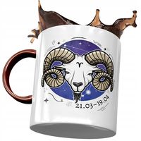 Kubek Bordowy Baran Znaki Zodiaku Horoskop Z Nadrukiem Ze Zdjęciem