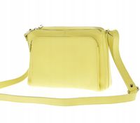 Laura Biaggi - torebka listonoszka skóra naturalna żółty TS 66-5542