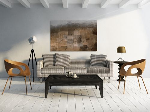 93301 Obraz na płótnie OSADA DOMY BRĄZOWY na Arena.pl