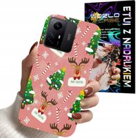 ETUI CASE DO XIAOMI NOTE 12 4G - ŚWIĄTECZNE WZORY NA ŚWIĘTA RENIFER CHOINKA