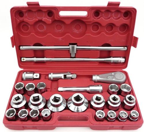 klucze nasadowe 26pcs 3/4"&1" 21-65mm 6-kąt na Arena.pl