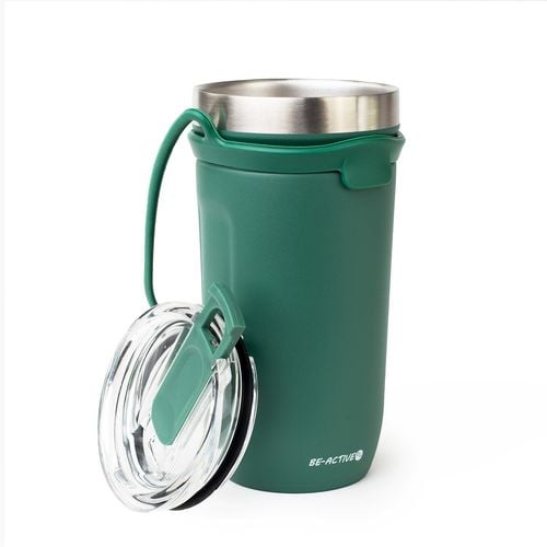Kubek Termiczny Termos Duży 550Ml Na Herbatę Kawę Napój Podróżny Zielony na Arena.pl