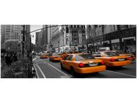 100X40CM MANHATTAN TAXI OBRAZ DREWNO
