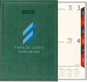 KALENDARZ A4 2026 DZIENNY terminarz FIRMOWY nadruk UV Z TWOIM LOGO NAPISEM