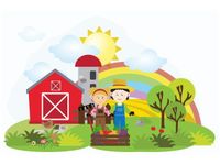 60X40CM MALI FARMERZY OBRAZ