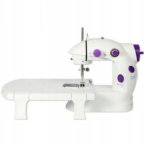 Mini maszyna do szycia dla dzieci nić igła akcesoria + stolik pedał na Arena.pl