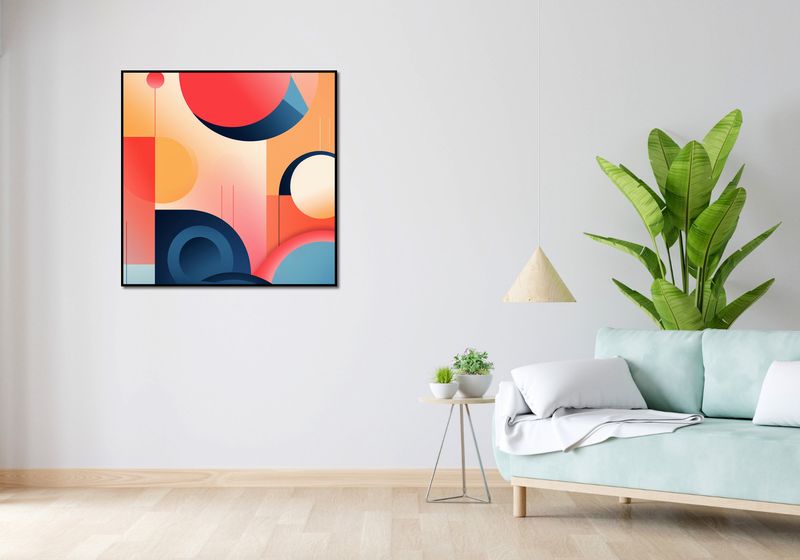 Plakat 90x90cm Geometryczne Marzenia zdjęcie 4