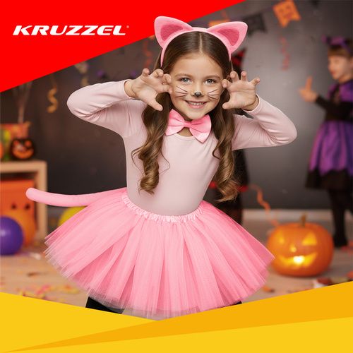Strój Kotka - Różowy 4El. Kruzzel 26517 zdjęcie 10