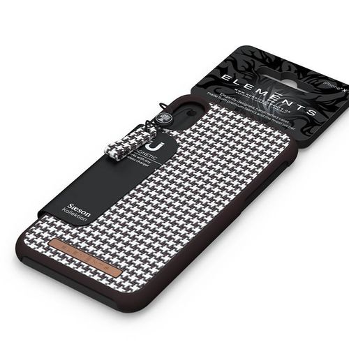 Nordic Elements Saeson Idun - Materiałowe etui iPhone XR (Dark Brown Pattern 2) na Arena.pl