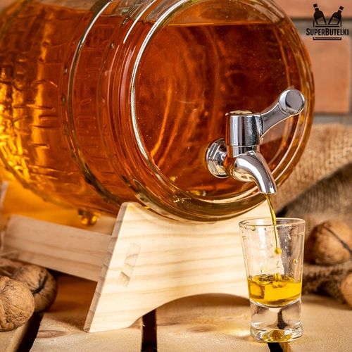 BECZKA SZKLANA 3L BECZUŁKA ANTAŁEK NA NAPOJE LEMONIADĘ WÓDKĘ WINO BIMBER na Arena.pl