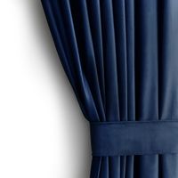 Zasłona VELVET na przelotkach srebrnych 140x270 indygo AmeliaHome