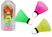 Zestaw Lotki Do Badmintona 3szt Klasyczne Kolorowe