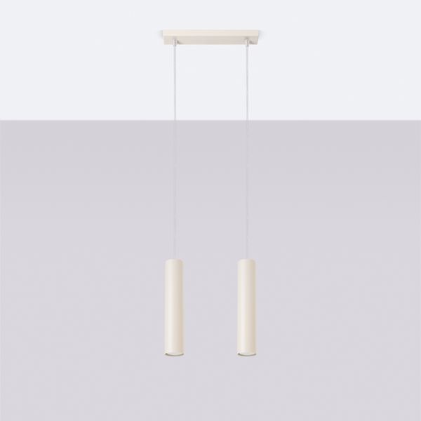Lampa wisząca LAGOS 2 beżowa zdjęcie 2