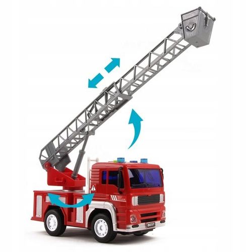 WÓZ STRAŻACKI STRAŻ POŻARNA ŚWIATŁO DŹWIĘK DRABINA na Arena.pl