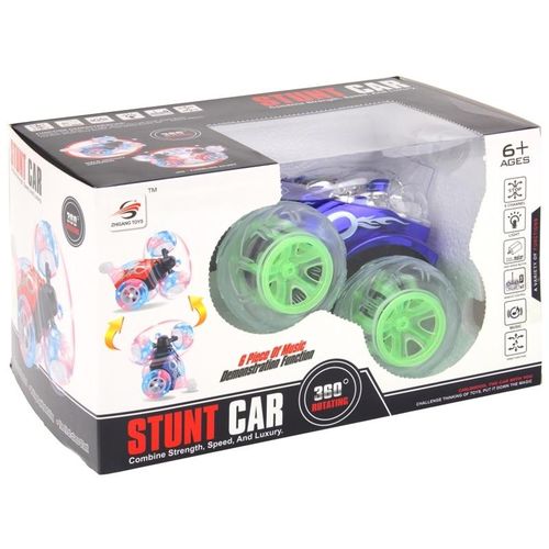 Zdalnie Sterowany Samochód Kaskaderski - niebieski na Arena.pl