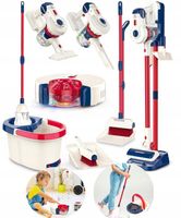 Zestaw Sprzątający 8w1 Odkurzacz Pionowy dla Dzieci Robot Mop Miotła 3 L+