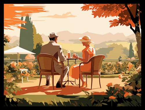 Plakat 40x30cm Retro Randka na Arena.pl