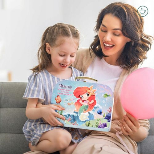 Serwis kawowy ZESTAW do herbaty dla dzieci w walizce czajnik taca B108 CE na Arena.pl