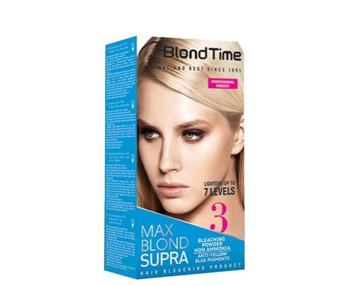 BLOND TIME 3 Rozjaśniacz do włosów do 7 tonów - Max Blond Supra 120 ml na Arena.pl