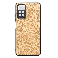 drewniane etui xiaomi redmi note 11 pro róże aniegre