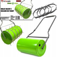 WALEC RĘCZNY AERATOR OGRODOWY DO TRAWY TRAWNIKA Z KOLCAMI AREATOR