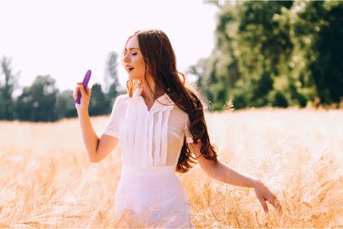 natural pleasure bio wibrator 18 cm - ekologiczny, gładki, zielony na Arena.pl