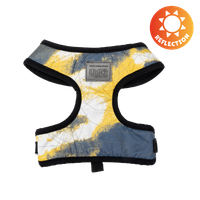 Regulowana uprząż z odblaskiem żółta 18~23-28~33cm 1-3 kg UNIQ PETS