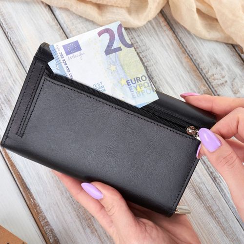 portfel damski duży skórzany rfid brodrene g-32-bl na Arena.pl