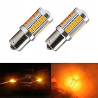 ŻARÓWKA LED P21W BA15S POMARAŃCZOWA KIERUNEK USA