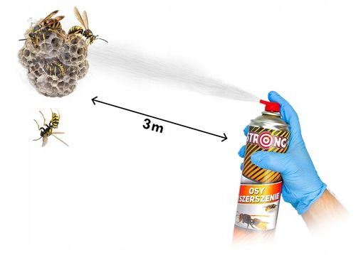 SPRAY PREPARAT NA OSY I SZERSZENIE NISZCZY GNIAZDA OS MIOTACZ STRONG na Arena.pl