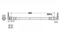 Mercedes W245 Zestaw Przewodów Hamulcowych Elastycznych Gumowych