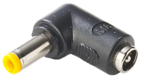 RED-2155/2555L: Reduction 2.1x5.5 Jack to 2.5x5.5 Plug (L) 90°