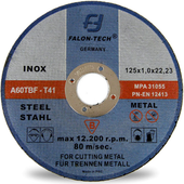 15x TARCZE TARCZA 125x1,0 mm DO CIĘCIA METALU STALI FA