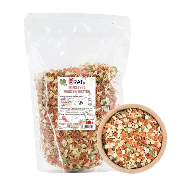 Mieszanka warzyw kostka 500g zdjęcie 1