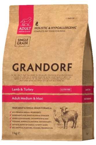 Grandorf Dog Lamb & Turkey - Medium & Maxi 3kg na Arena.pl