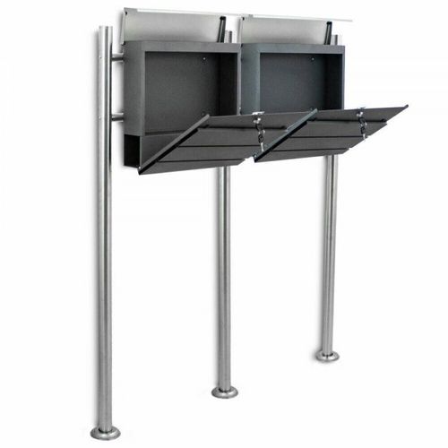 18438 Skrzynka pocztowa na listy z gazetnikiem wolnostojąca podwójna na Arena.pl