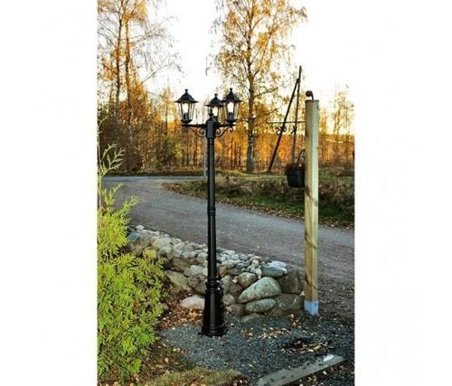 LAMPA Oświetlenie LATARNIA 195cm czarna 3x60W DEWA na Arena.pl