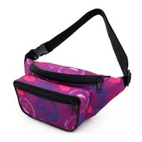 NERKA saszetka biodrówka torebka damska polska ciasteczka N072 fioletowa