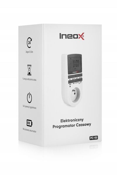 Programator Czasowy Włącznik Wyłącznik Ineox PC-02 zdjęcie 4