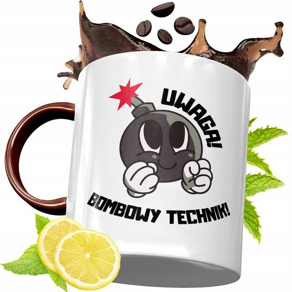 Kubek Bordowy Dla Technika Na Urodziny Prezent Z Nadrukiem Ze Zdjęciem zdjęcie 1