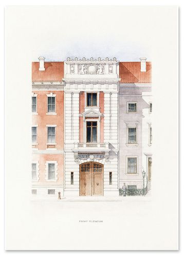 Plakat budynek architektura 21x29,7 cm A4 na Arena.pl