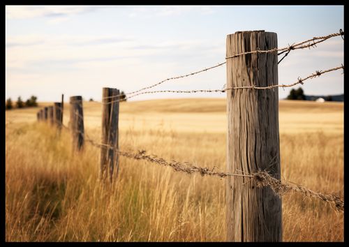 Plakat 66,5x46,5cm Płot na Polu na Arena.pl