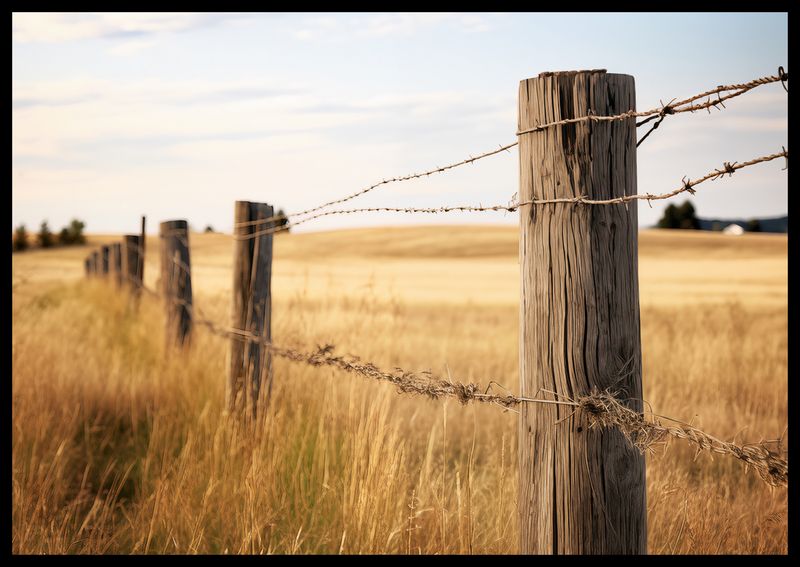 Plakat 66,5x46,5cm Płot na Polu zdjęcie 2