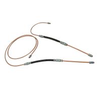 Renault Clio 3 - zestaw przewodów hamulcowych na tylną belkę - tarcze