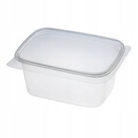 Pojemnik PP 250ml prostokątny z pokrywką A100
